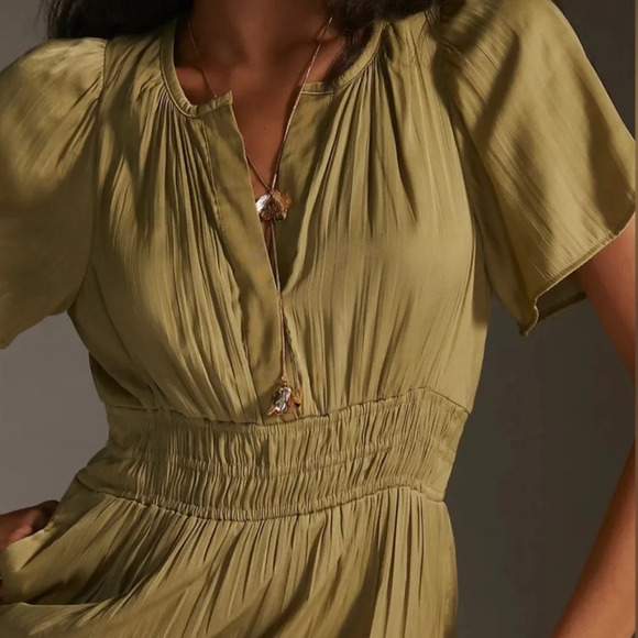 Anthropologie Somerset Satin Maxi Dress - Picture 2 of 9